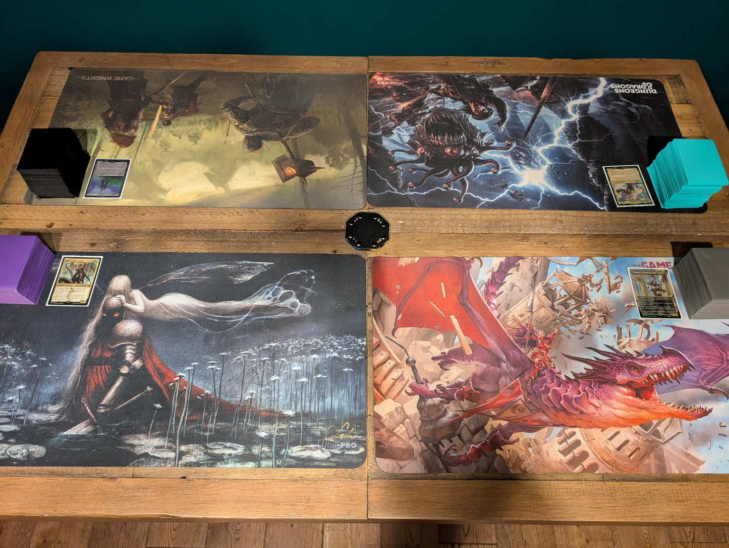 4 player spin down life counter - mtg - magic the gathering - geek gift - gamer - commander - EDH - HP tracker - game
